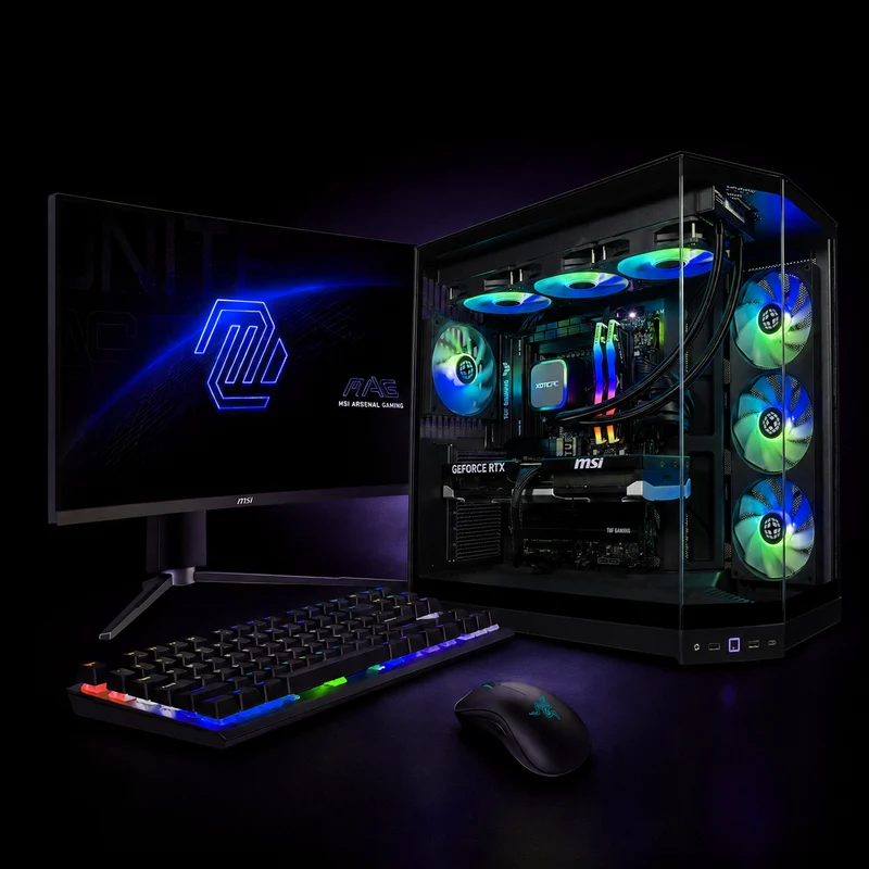 XOTIC PC 1440p Ultra FPS Gaming PC + Monitor Bundle, NVIDIA GeForce RTX 5070 Ti, Core Ultra 7 270K Plus, 32GB DDR5, 2TB SSD