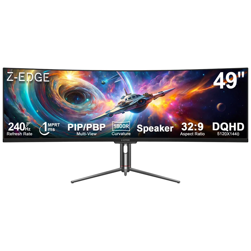 Z-EDGE UG49P 49" 240Hz DQHD Curved Gaming Monitor