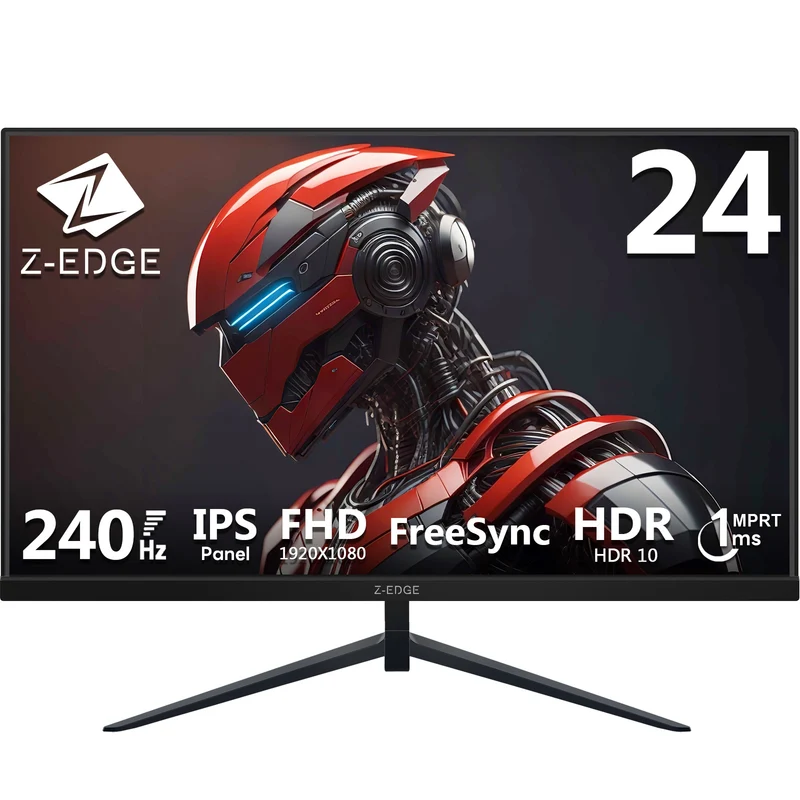 Z-EDGE 24" 240Hz IPS Gaming Monitor, Black