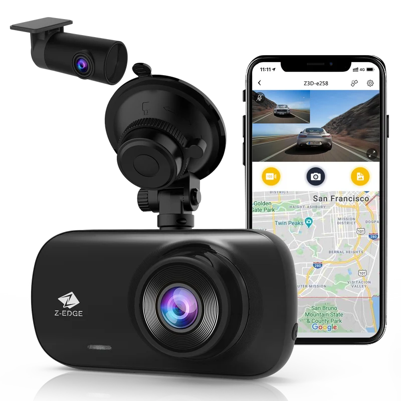 Refurbished: Z-EDGE Z3D 4K + 1080P Dual Dash Cam
