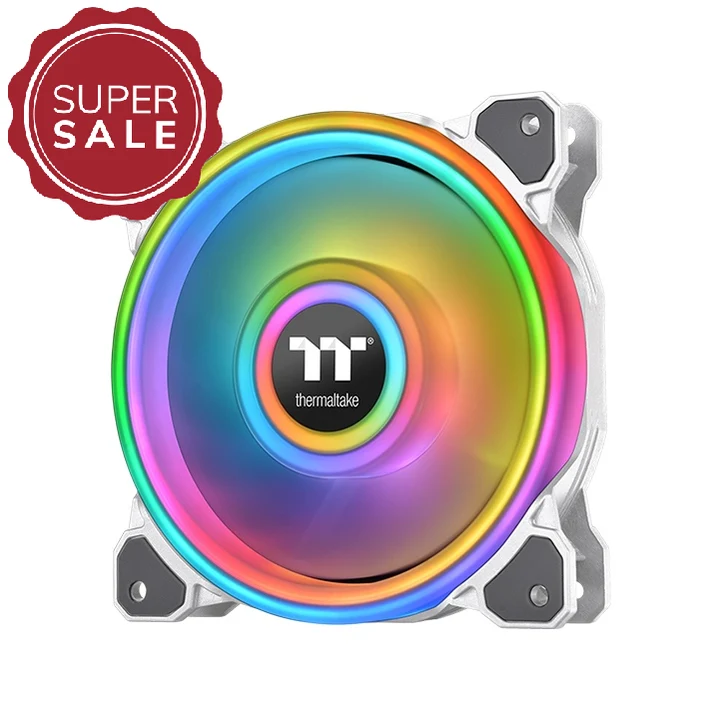 Riing Quad 14 RGB Snow White Gehäuselüfter