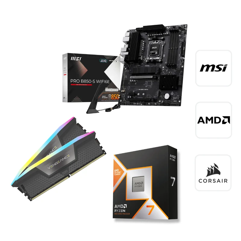 Kit upgrade AMD + MSI B850-S WIFI + 32 Go DDR5