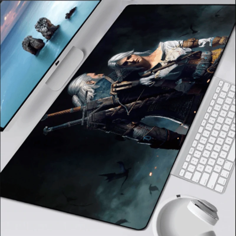 Tapis de souris XXL The Witcher Geralt et Ciri