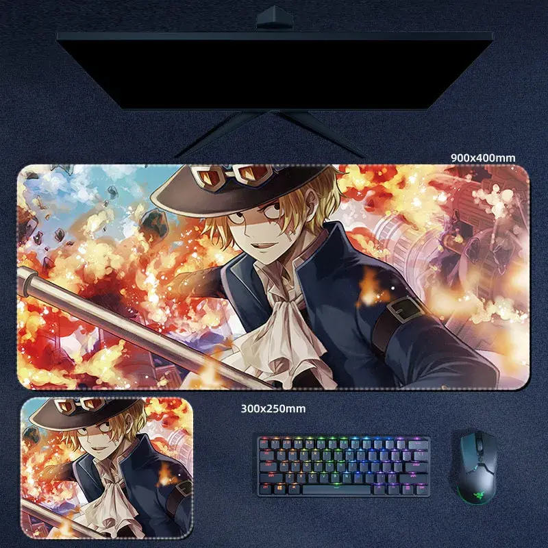 Tapis de souris one piece "sabo en action"