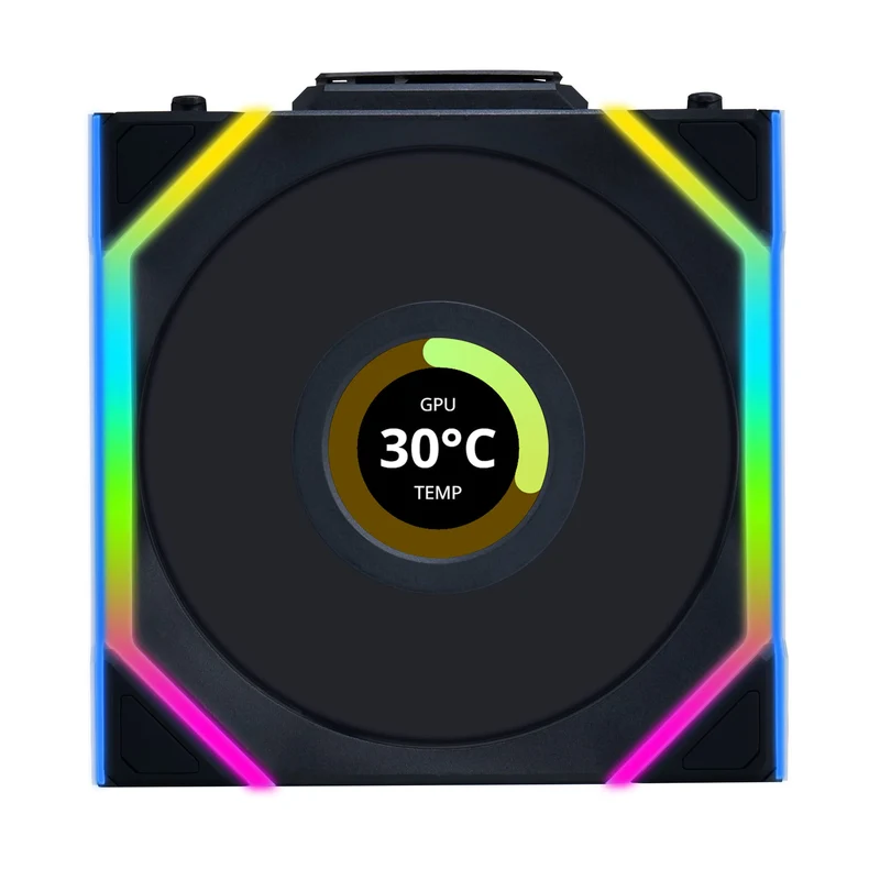 Lian Li Uni Fan SL 120 Reverse LCD ARGB Wireless - Noir