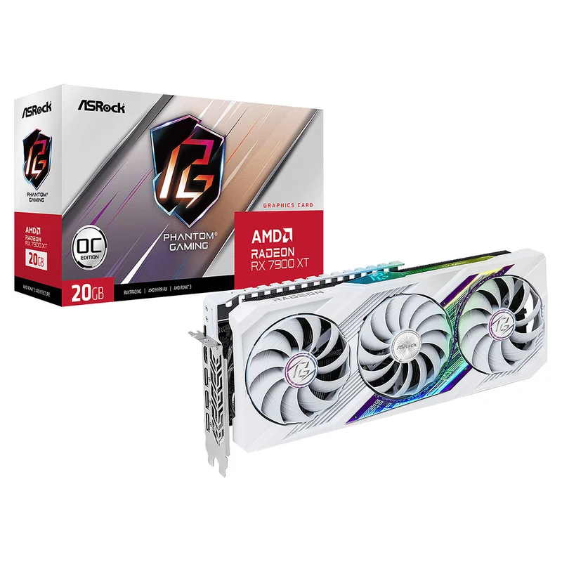 ASRock AMD Radeon RX 7900 XT Phantom Gaming White 20 Go OC