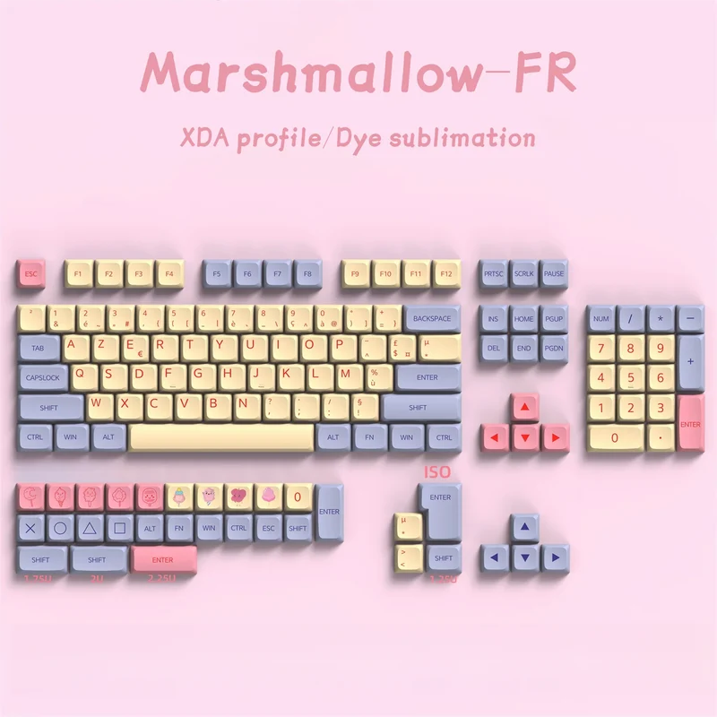 Keycaps AZERTY XDA GMK67