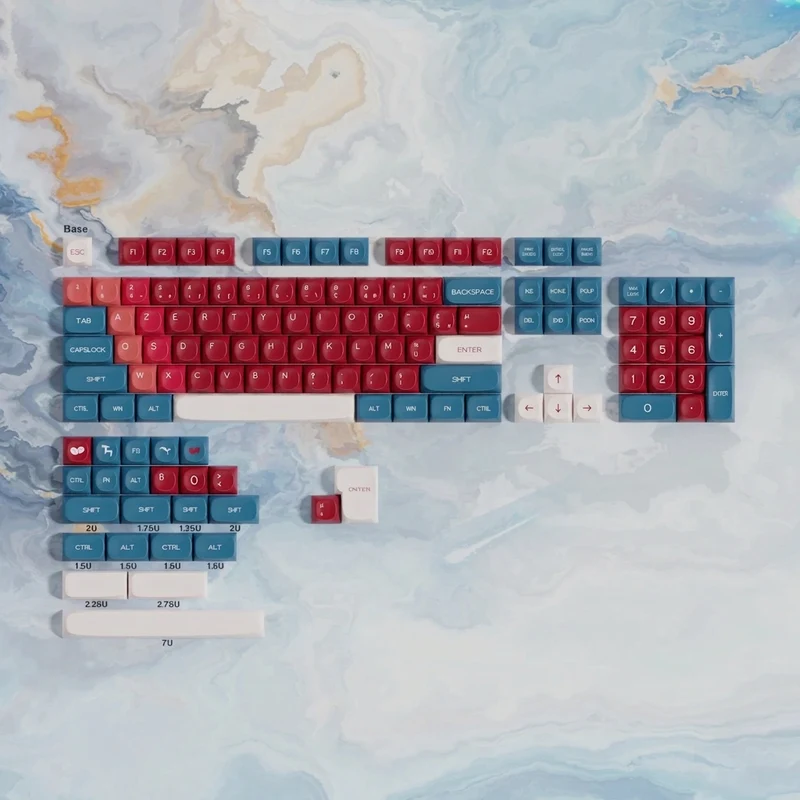 Keycaps AZERTY Red Bean MOA