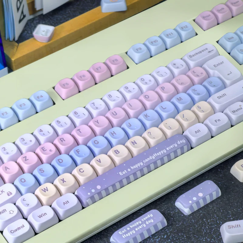 Keycaps AZERTY Candy Colorées