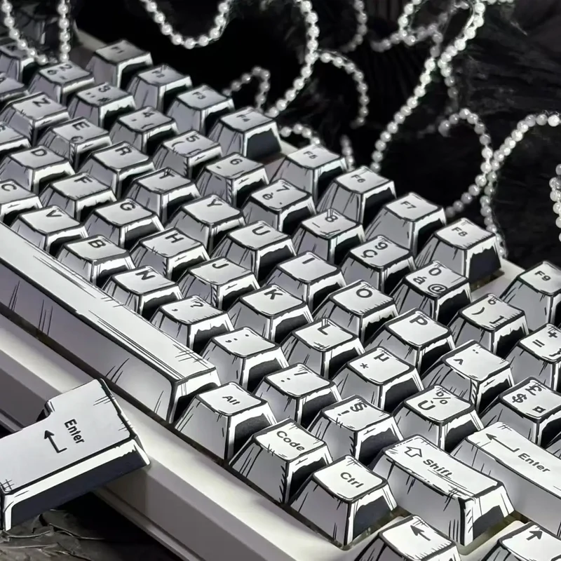 Keycaps AZERTY CHERRY BLANC & NOIR