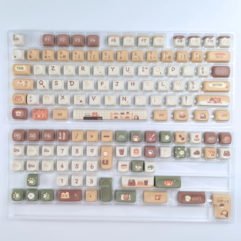 Keycaps AZERTY Red Panda Cafe