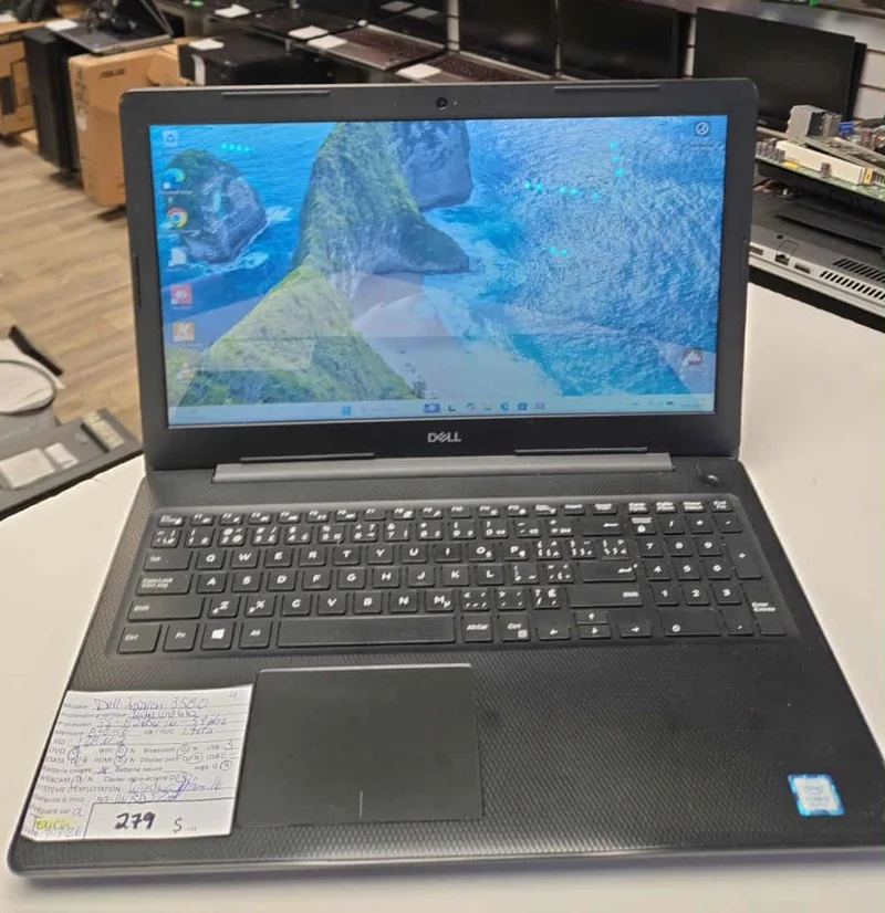 Laptop Dell Inspiron 3580 Touch Screen i5-8265U 16Go SSD 128Go M.2 HDD 1To DVD HDMI