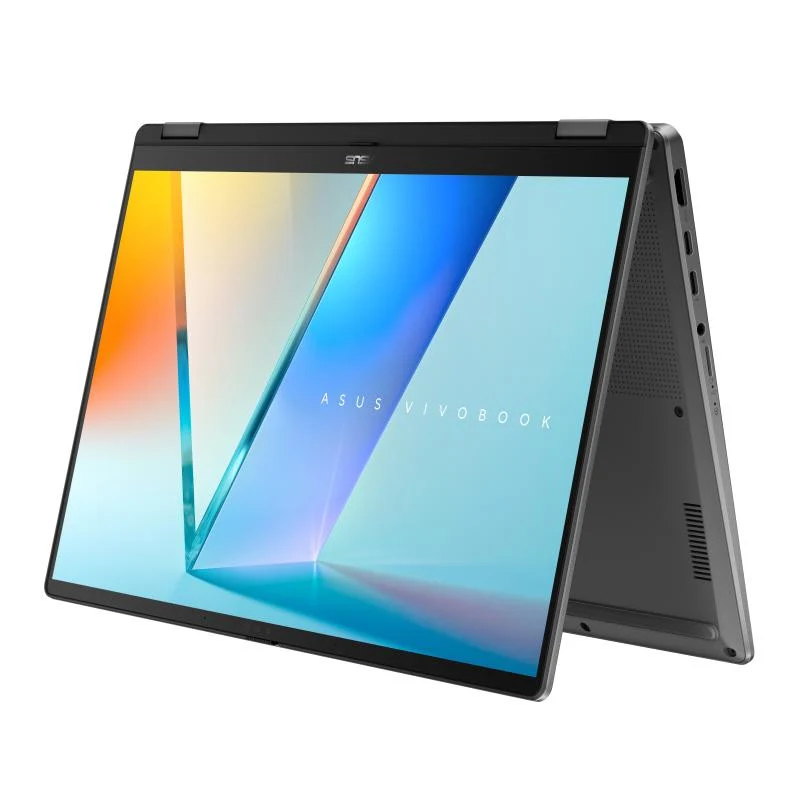 ASUS Vivobook 14 Flip TP3407SA-FLIP-DICSG213X Copilot+ PC Intel Core Ultra 7 256V Hybride (2-en-1) 35,6 cm (14") Écran tactile WUXGA 16 Go LPDDR5x-SDRAM 512 Go SSD Wi-Fi 7 (802.11be) Windows 11 Pro Gris