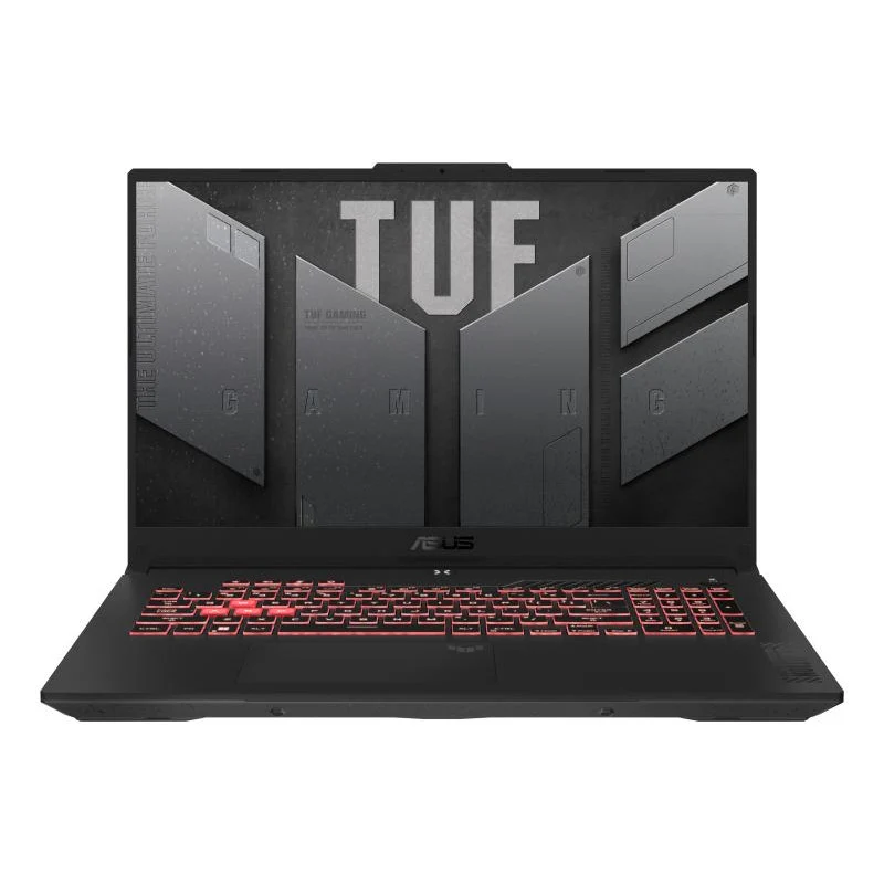 ASUS TUF Gaming A17 TUF707NUQ-DICHX146W AMD Ryzen® 7 170 Ordinateur portable 43,9 cm (17.3") Full HD 16 Go DDR5-SDRAM 512 Go SSD NVIDIA GeForce RTX 4050 Wi-Fi 6 (802.11ax) Windows 11 Home Noir, Gris