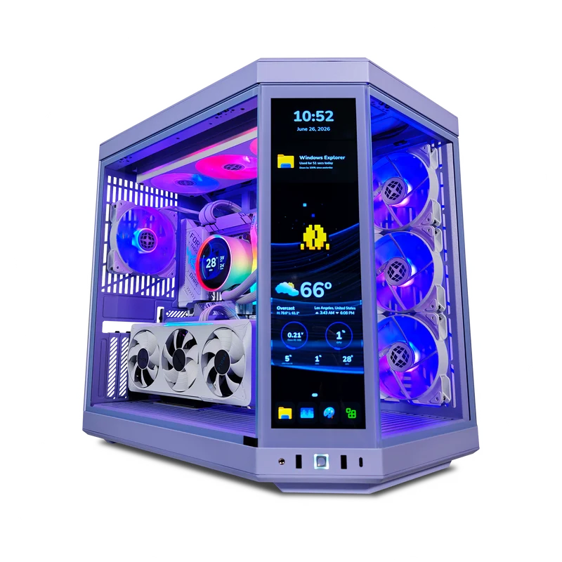 XOTIC PC Y70 Taro Milk Gaming PC, NVIDIA GeForce RTX 5070, Ryzen 7 9700X, 32GB DDR5, 4TB SSD