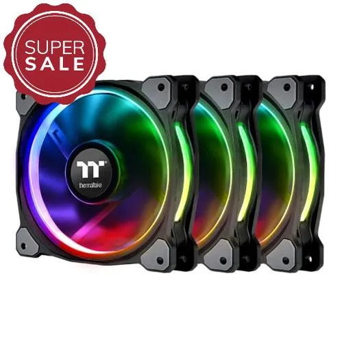 Riing Plus 12 RGB Gehäuselüfter Kit 3x Fan +3x Lumi Plus