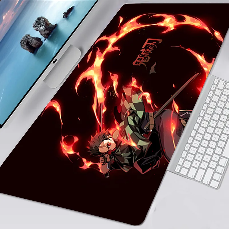 Tapis de souris Demon Slayer tanjiro inspiration du feu