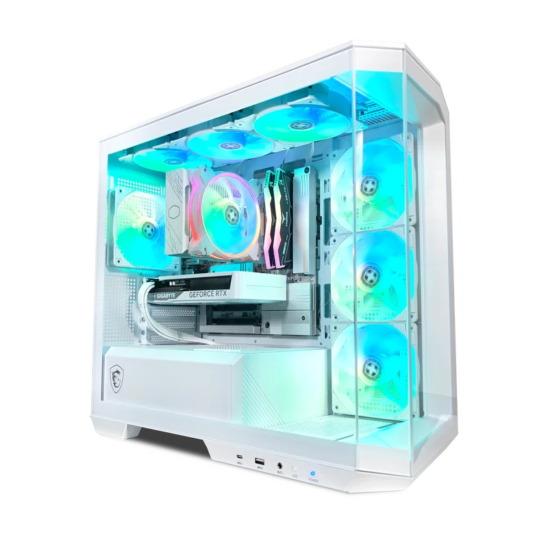 XOTIC PC Project Zero Pano Ghost Gaming PC, NVIDIA GeForce RTX 5060, Ryzen 7 9700X, 16GB DDR5, 1TB SSD
