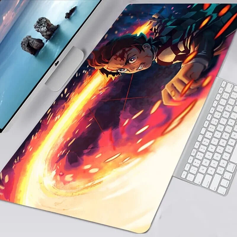 Tapis de souris Demon Slayer Tanjiro souffle du feu