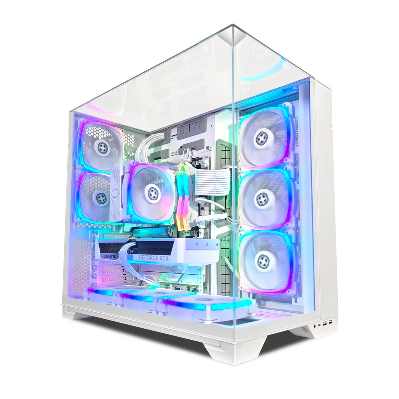 XOTIC PC Vision Ghost Extreme Gaming PC, NVIDIA GeForce RTX 5070, Core Ultra 7 265K, 32GB DDR5, 2TB SSD