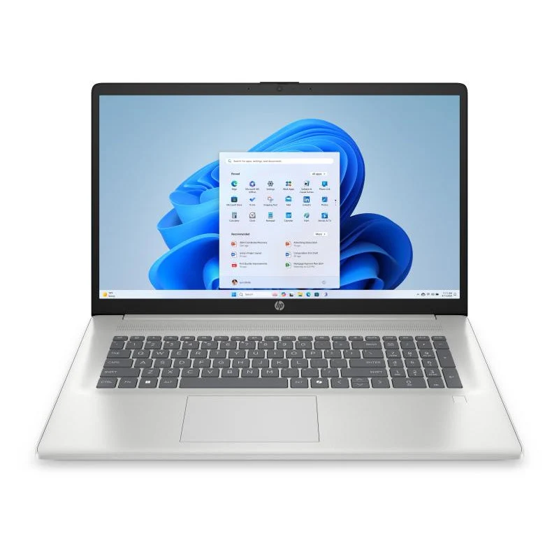 HP 17-cp2062nf AMD Ryzen® 3 7320U Ordinateur portable 43,9 cm (17.3") HD+ 8 Go LPDDR5-SDRAM 512 Go SSD Wi-Fi 6 (802.11ax) Windows 11 Home Argent