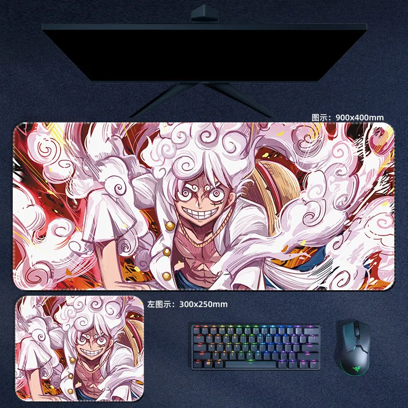 Tapis de souris Luffy cheveu blanc