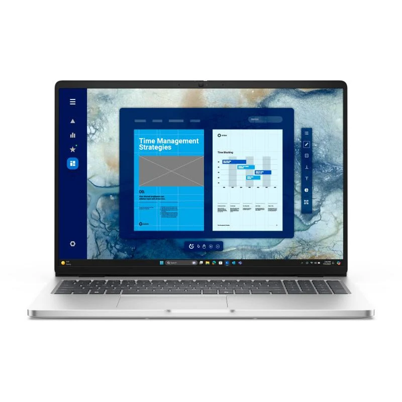 DELL Pro 16 PC16250 Intel Core Ultra 5 235U Ordinateur portable 40,6 cm (16") Full HD+ 16 Go DDR5-SDRAM 512 Go SSD Wi-Fi 6E (802.11ax) Windows 11 Pro Français Platine, Argent