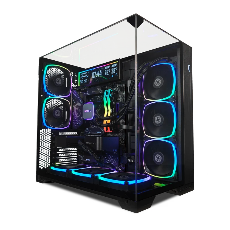 XOTIC PC Vision Compact Stealth Gaming PC, NVIDIA GeForce RTX 5070, Ryzen 7 9700X, 32GB DDR5, 2TB SSD