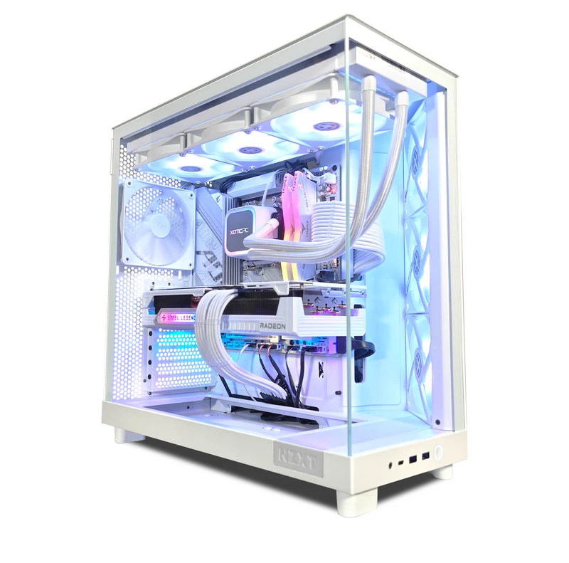 XOTIC PC H6 Ghost Gaming PC, RX 9070 XT, Ryzen 7 9800X3D, 32GB DDR5, 2TB SSD