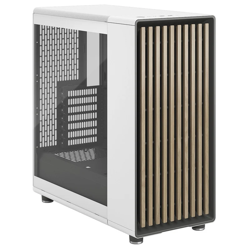 Fractal Design North Chalk TG Clear - Blanc