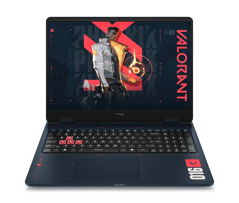 PC portable gamer HyperX OMEN 16 pouces 16, Windows 11 Famille, 16", AMD Ryzen™ 9, 24Go RAM, 1To Disque SSD, NVIDIA® GeForce RTX™ 5070, 2.5K, RIOT blue (édition limitée VALORANT)