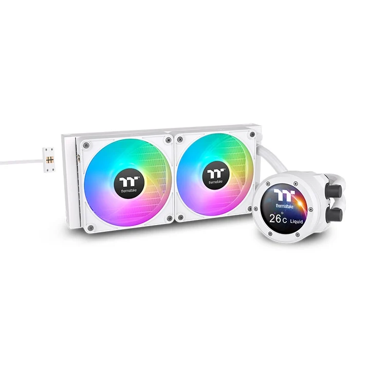 TH240 V2 Ultra EX ARGB Snow White AIO Wasserkühlung - LCD-Display