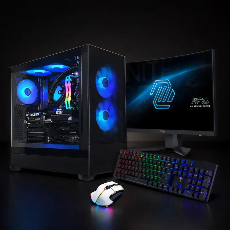 XOTIC PC 1080p High-FPS Gaming PC + Monitor Bundle, Intel Core Ultra 5 245K, NVIDIA GeForce RTX 5070 Ti, 32GB DDR5 RAM, 2TB NVMe SSD