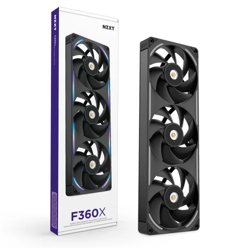 NZXT F360X Boitier PC Ventilateur 12 cm Noir 1 pièce(s)
