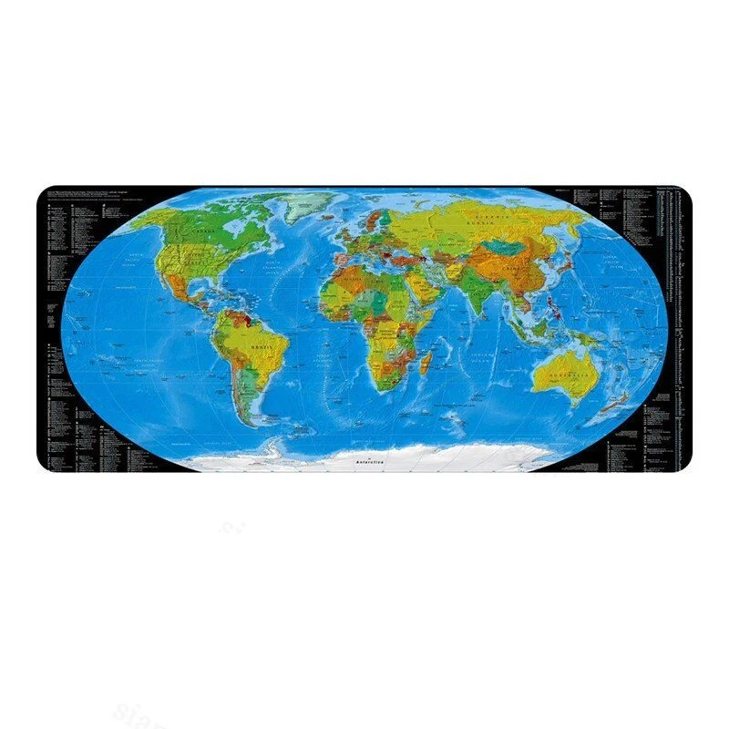Tapis de souris XXL carte des pays du monde