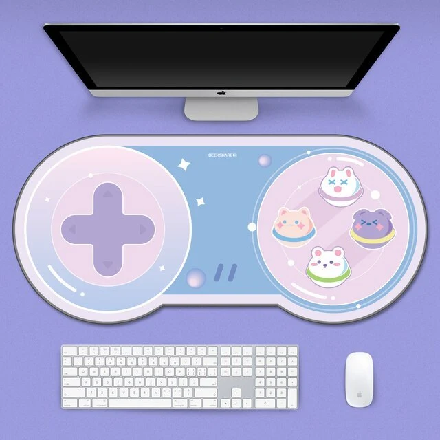 Tapis de souris XXL Kawaii en forme de console