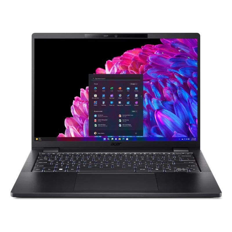 Acer TravelMate P6 TMP614-73-TCO Intel Core Ultra 5 125H Ordinateur portable 35,6 cm (14") WQXGA+ 16 Go LPDDR5x-SDRAM 512 Go SSD Wi-Fi 7 (802.11be) Windows 11 Pro Noir