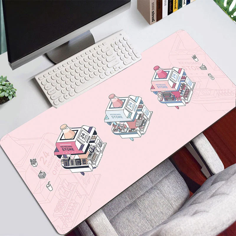 Tapis de souris XXL kawaii pour gamer