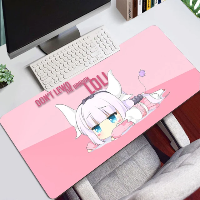 Tapis de souris XXL Kawaii jeune fille endormie