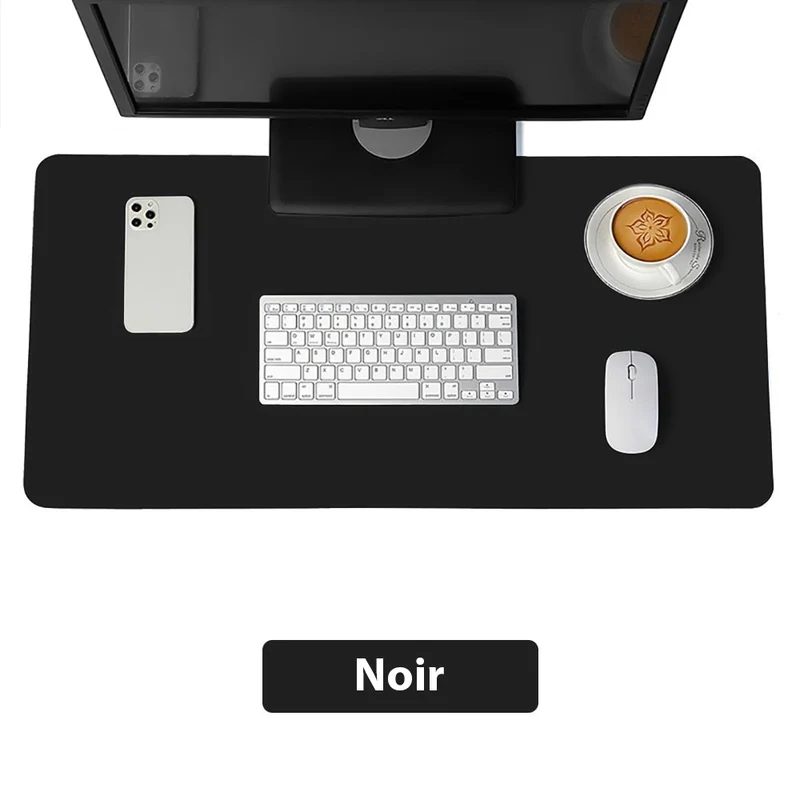 Tapis de souris XXL cuir noir