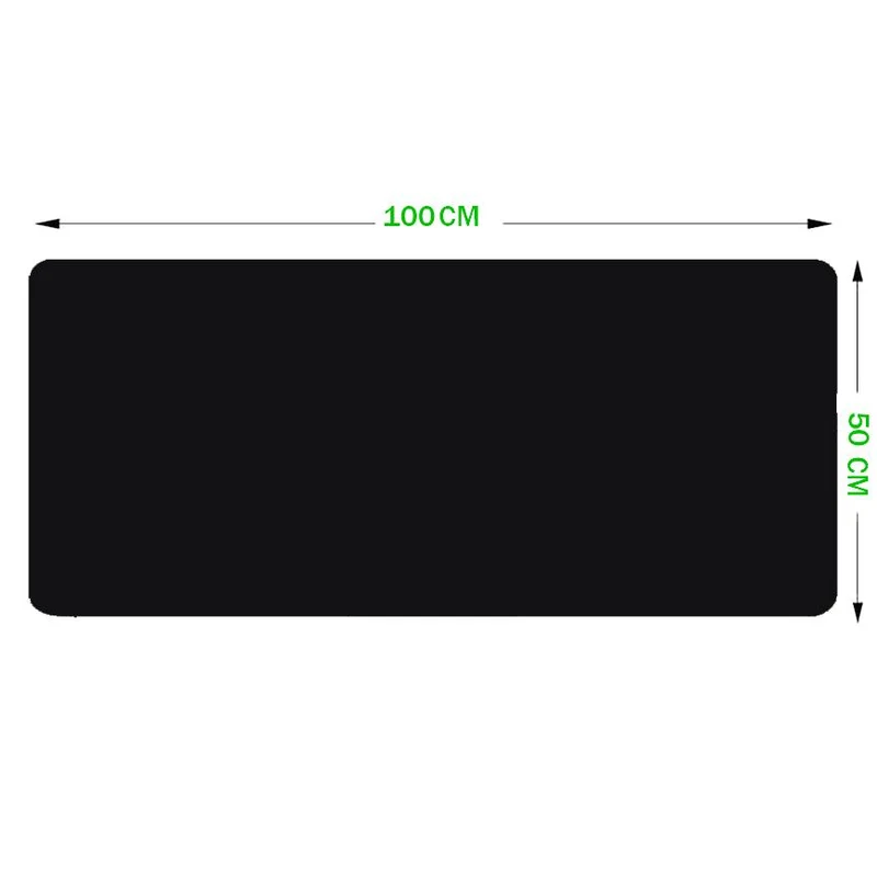 Tapis de souris noir 100x50 cm