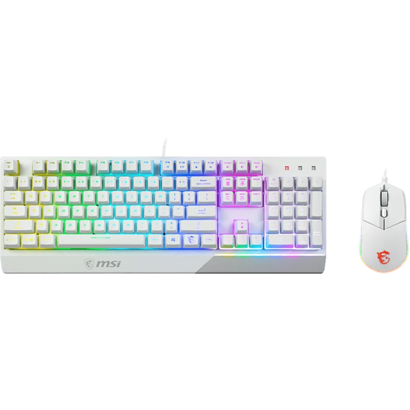 MSI Vigor GK30 Gaming Keyboard & Mouse Combo (White)