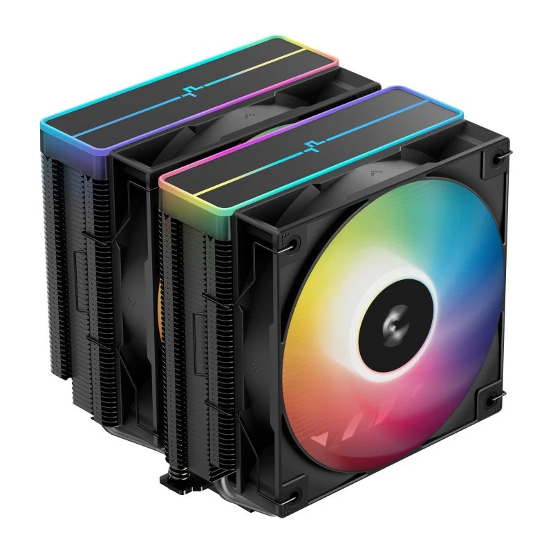 DeepCool AG620 BK ARGB V2 Carte SIM, Carte-mère Refroidisseur d'air 12 cm Noir 1 pièce(s)