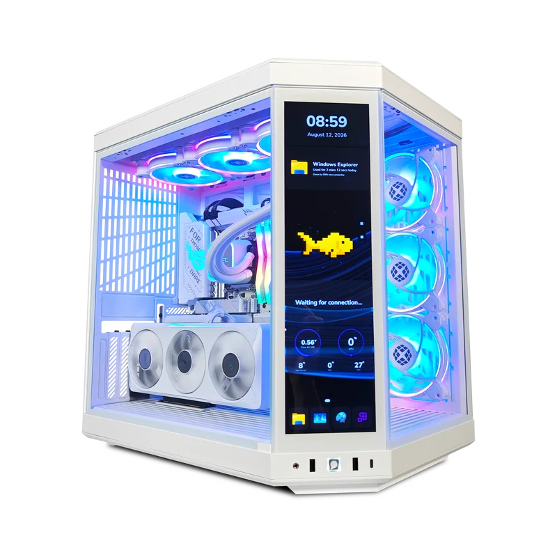 XOTIC PC Y70 Ghost Gaming PC, NVIDIA GeForce RTX 5070, Ryzen 7 9800X3D, 32GB DDR5, 2TB SSD