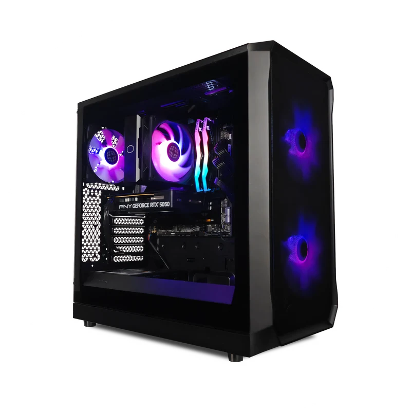 XOTIC PC Focus Essential Gaming PC, Intel Core Ultra 5 225F, NVIDIA GeForce RTX 5050, 32GB DDR5, 1TB SSD