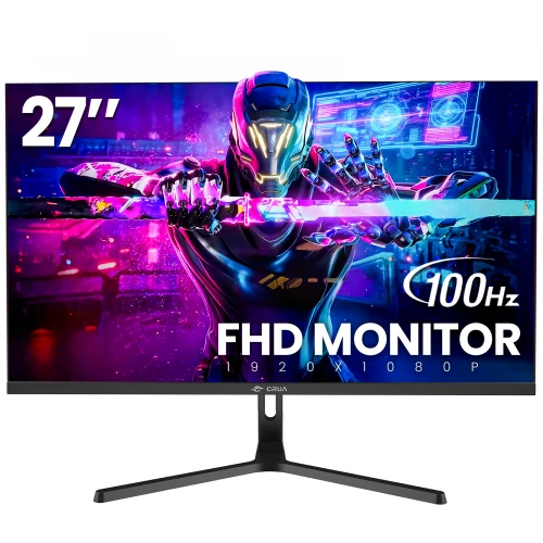 Moniteur de jeu CRUA 27 po Full HD 1080p 100Hz Gaming Monitor - NEUF, scellé