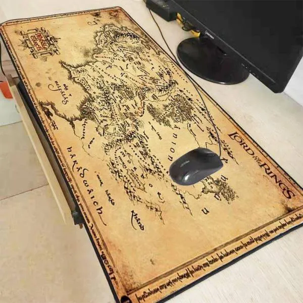 Tapis de Souris XXL Carte Seigneur des Anneaux