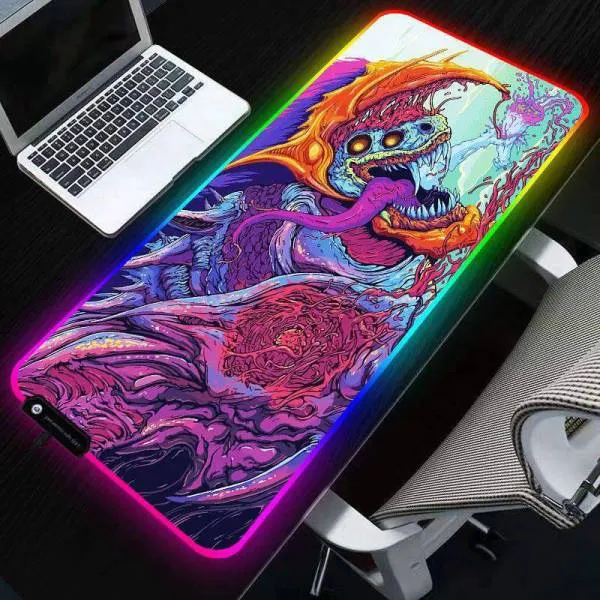 Tapis de Souris RGB XXL Gaming Monster