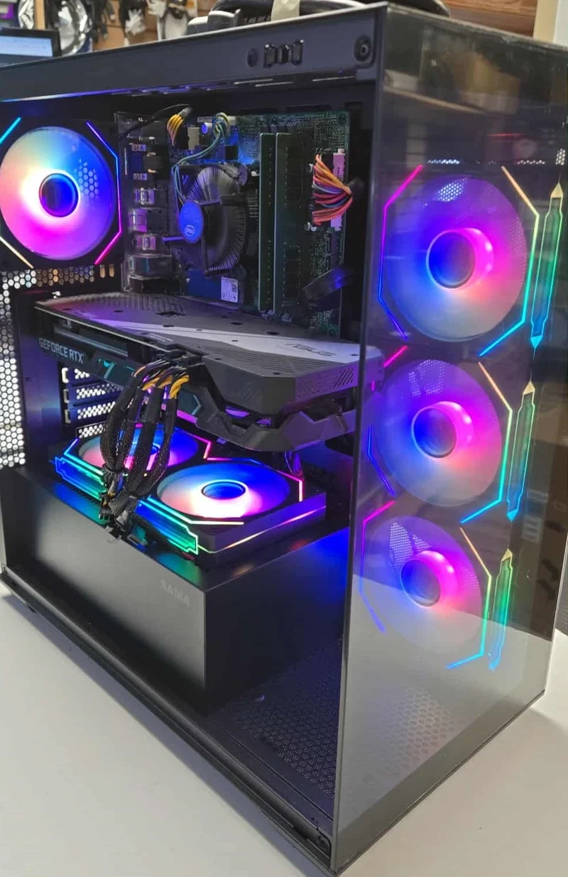 PC GAMING i7-9700F RTX3070 8GB 32GB DDR4 500GB NVMe HDD 500GB