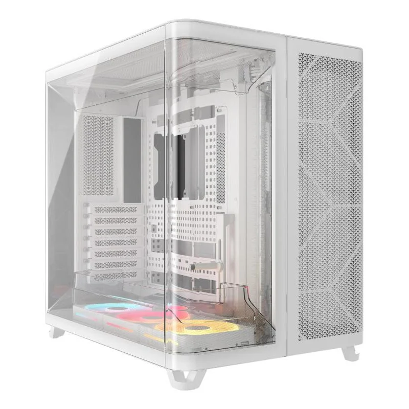 CORSAIR AIR 5400 LX-R RGB LINK Mid-Tower PC Case_x000B_, White